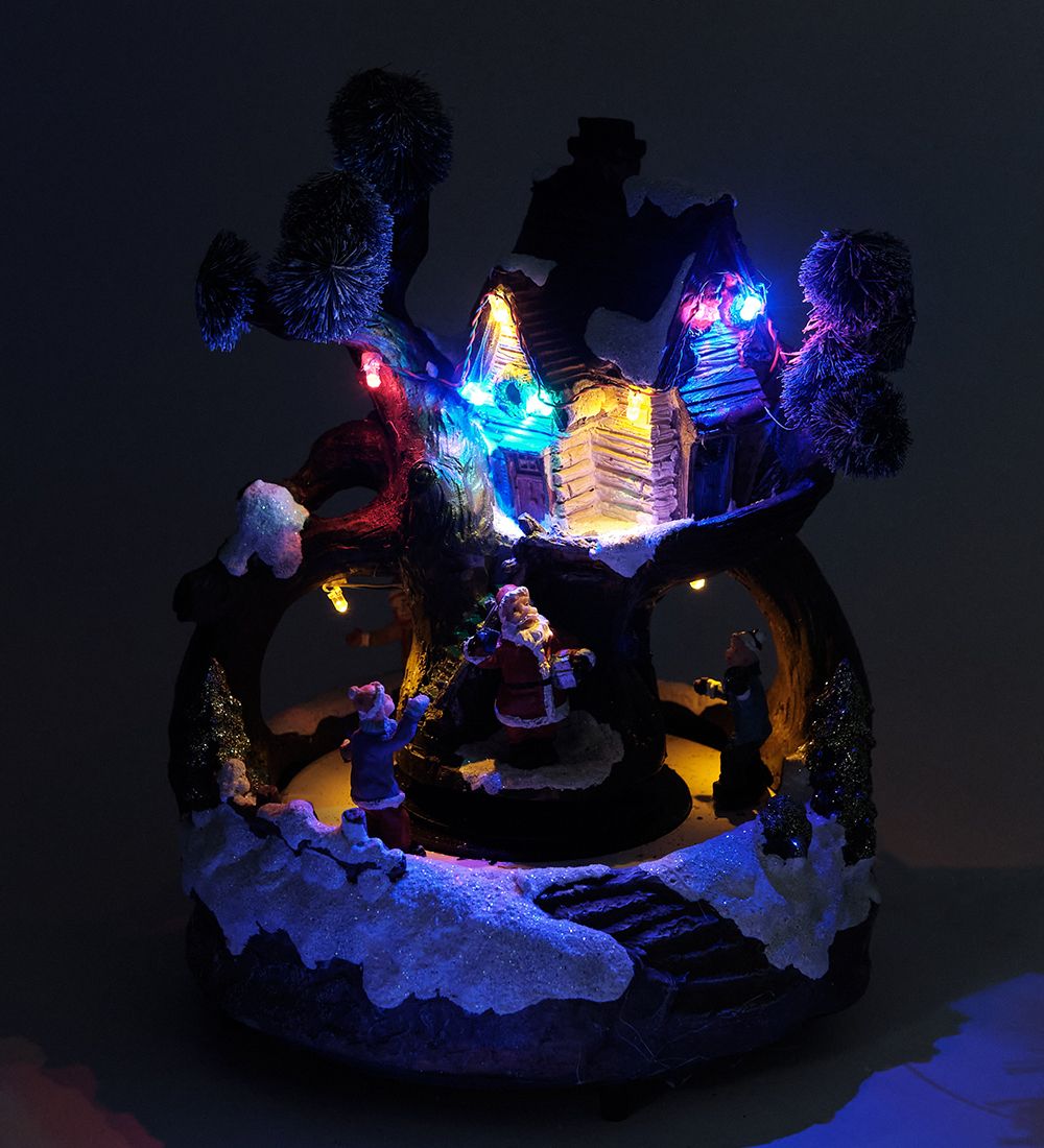 XM-713 Музыкальная новогодняя миниатюра с подсветкой