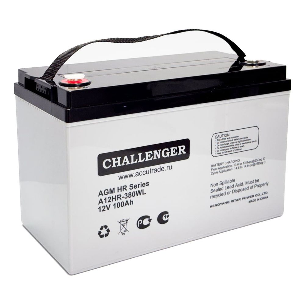 Аккумулятор Challenger A12HR-380WL (AGM)