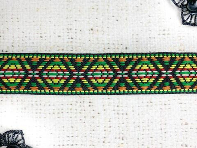 Тесьма жаккард, ш. 2,5 см (НАРЕЗКА)