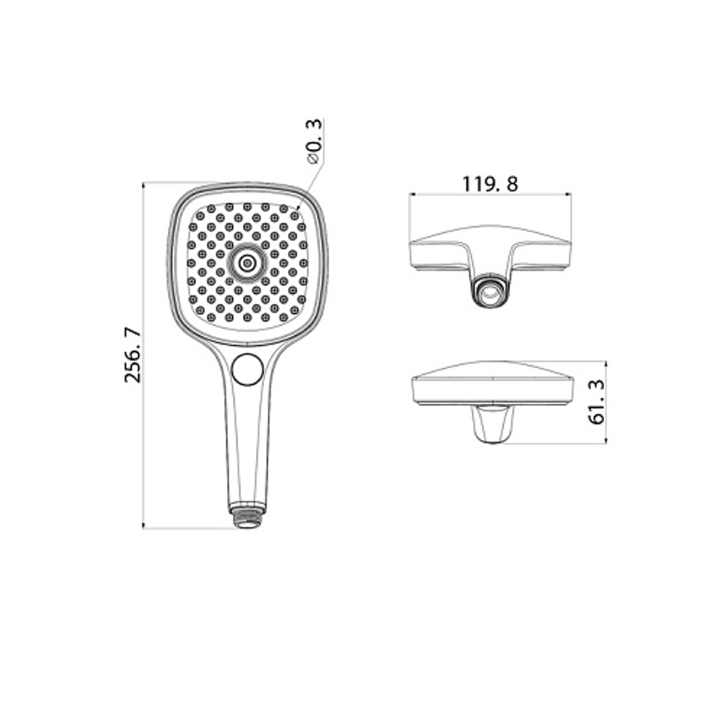 Лейка для душа IDDIS Slide, хром
