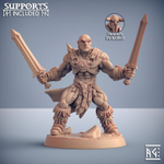 Человек Воин Паладин Варвар Файтер Рыцарь миниатюра для dnd, днд, pathfinder, фентези, Настольная игра, НРИ, Варгейм, РПГ