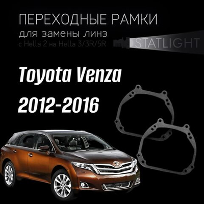 Переходные рамки для замены линз в фарах Toyota Venza 2012-2016
