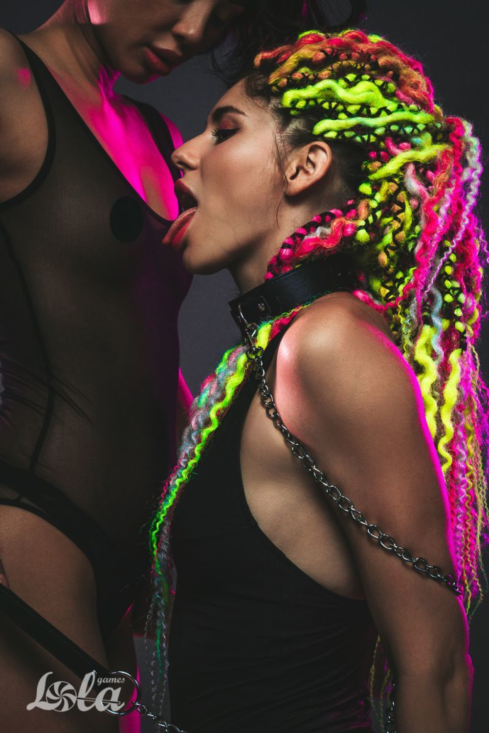 Ошейник с поводком Lola Games Party Hard Wild, регулируемый