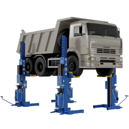 Электрогидравлический подкатной подъёмник ПГП-24000 Синий RAL5017