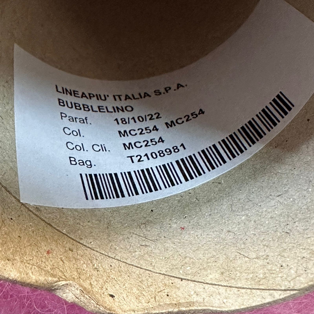 BUBBLELINO - Lineapiu; 36% baby альпака, 14% меринос, 40% акрил, 10% п/а; 450м/100гр; col. MC254, цвет: розовый; S702