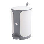 Ведро для мусора с педалью "Sтилъ" 11л, с ручкой для переноса, цвет серый