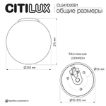 Citilux RON CL941D20B1 Потолочный светильник Матовый Хром