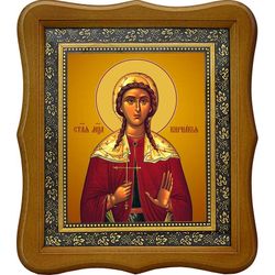 Кириакия Римская мученица. Икона на холсте.