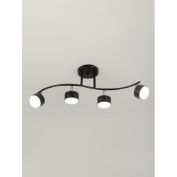 Светильник настенно-потолочный спот Rivoli   7074-704 4хGX53 15 Вт поворотный