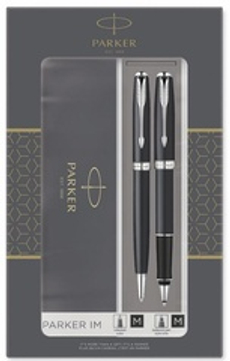 Набор из двух ручек  Parker SONNET BLACK CT ручка роллер и шариковая ручка
