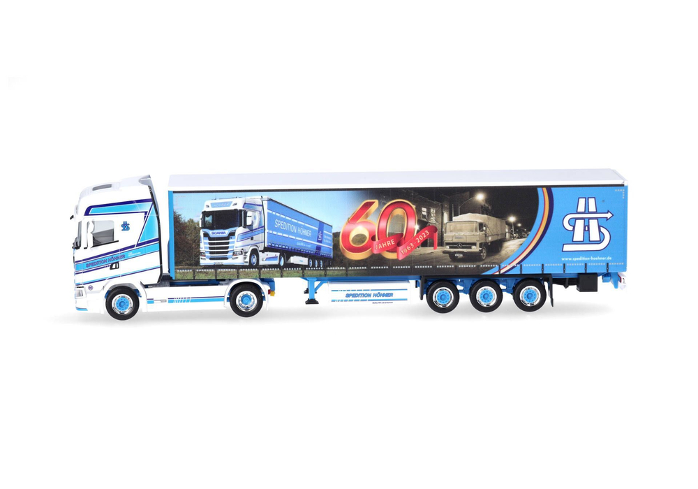 Грузовик Scania CS20 HD тентованный пп «Spedition Höhner/60 лет» (Рейнланд-Пфальц/Вейербуш)