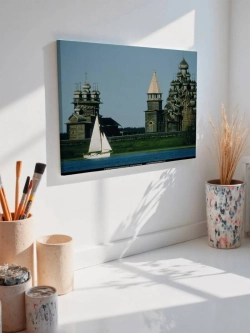 Картина на стену 40 X 50 Деревянная церковь