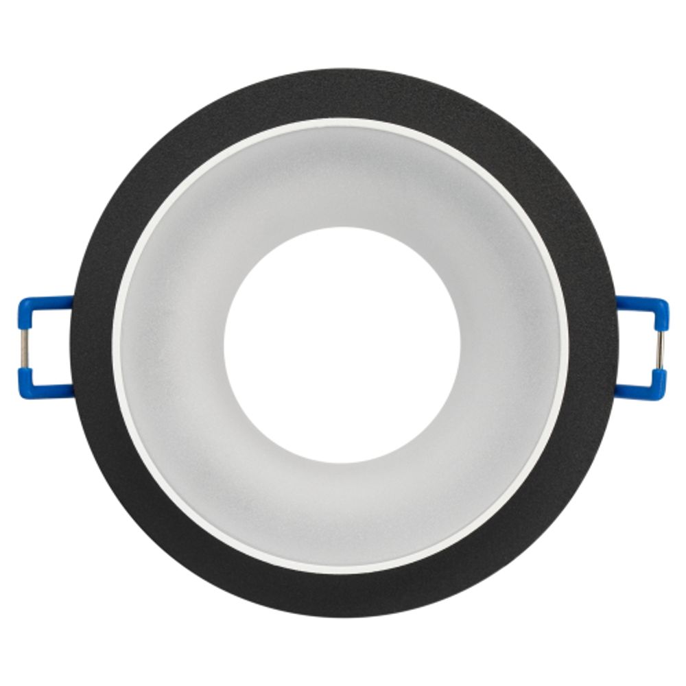 Светильник встраиваемый декоративный ЭРА DK95 BK под лампу MR16 GU5.3 черный | Декоративные встраиваемые светильники