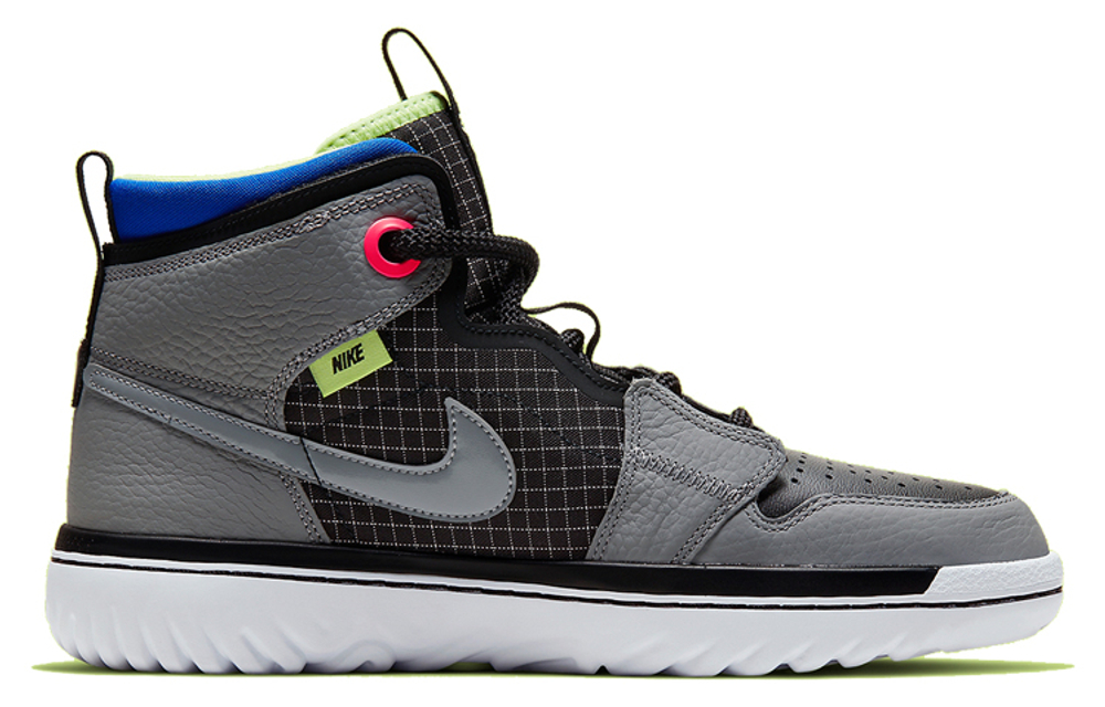 Jordan 1 High React Black Particle Grey