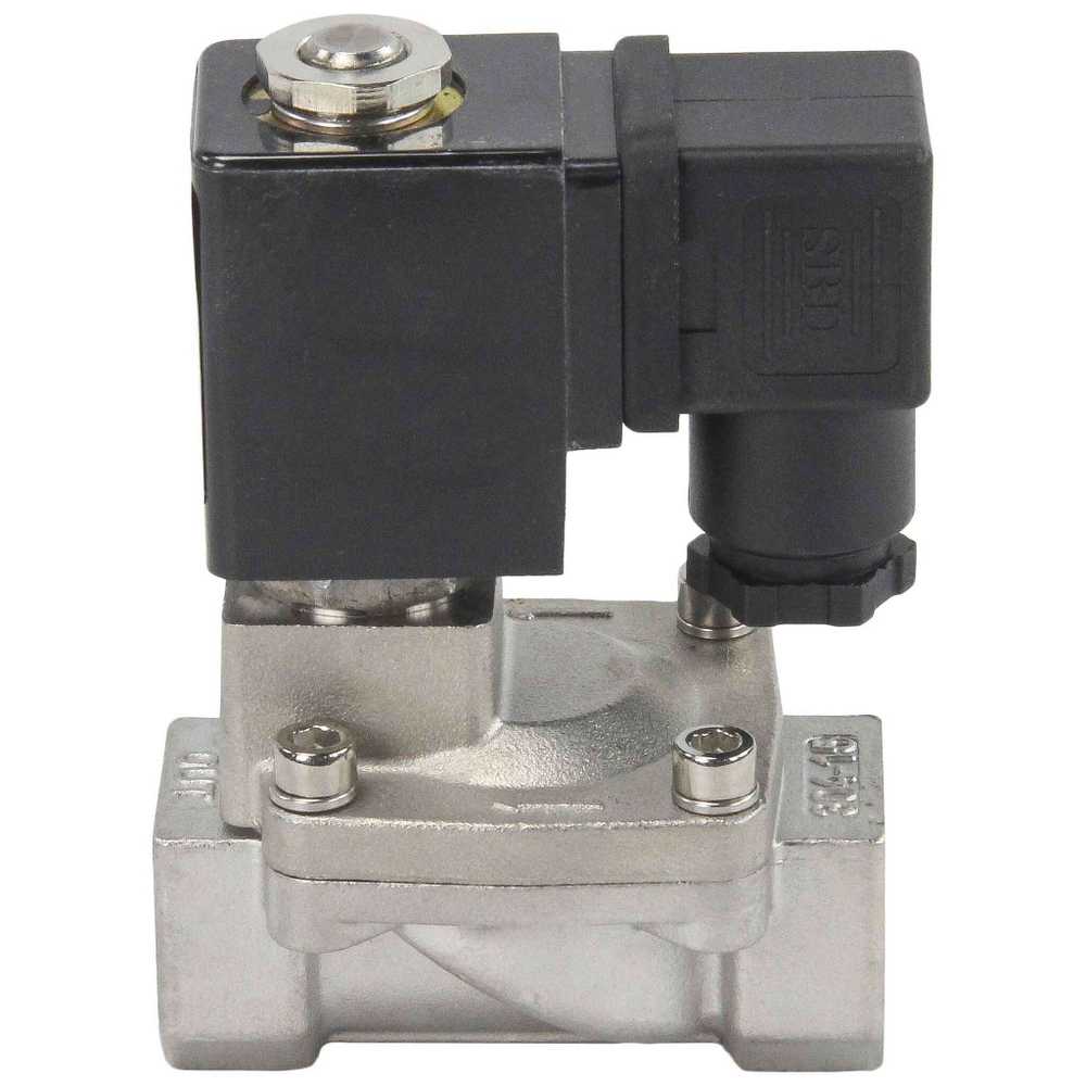 Two way normally closed indirect acting electric solenoid valve Elephant VS2W-401N-PU-NC G NBR 110/220V, body material - stainless steel AISI 304, seal - NBR