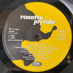 Винтажная виниловая пластинка LP Roxette Joyride (Швеция 1991)