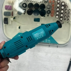 Гравер электрический с насадками и гибким валом в кейсе Mkt сетевой/граверная машинка с набором насадок Mkt