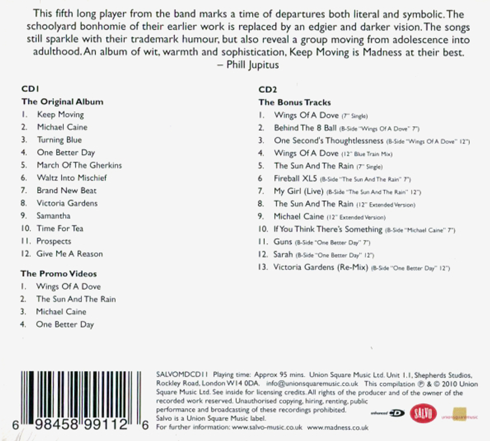 Madness / Keep Moving (2CD)