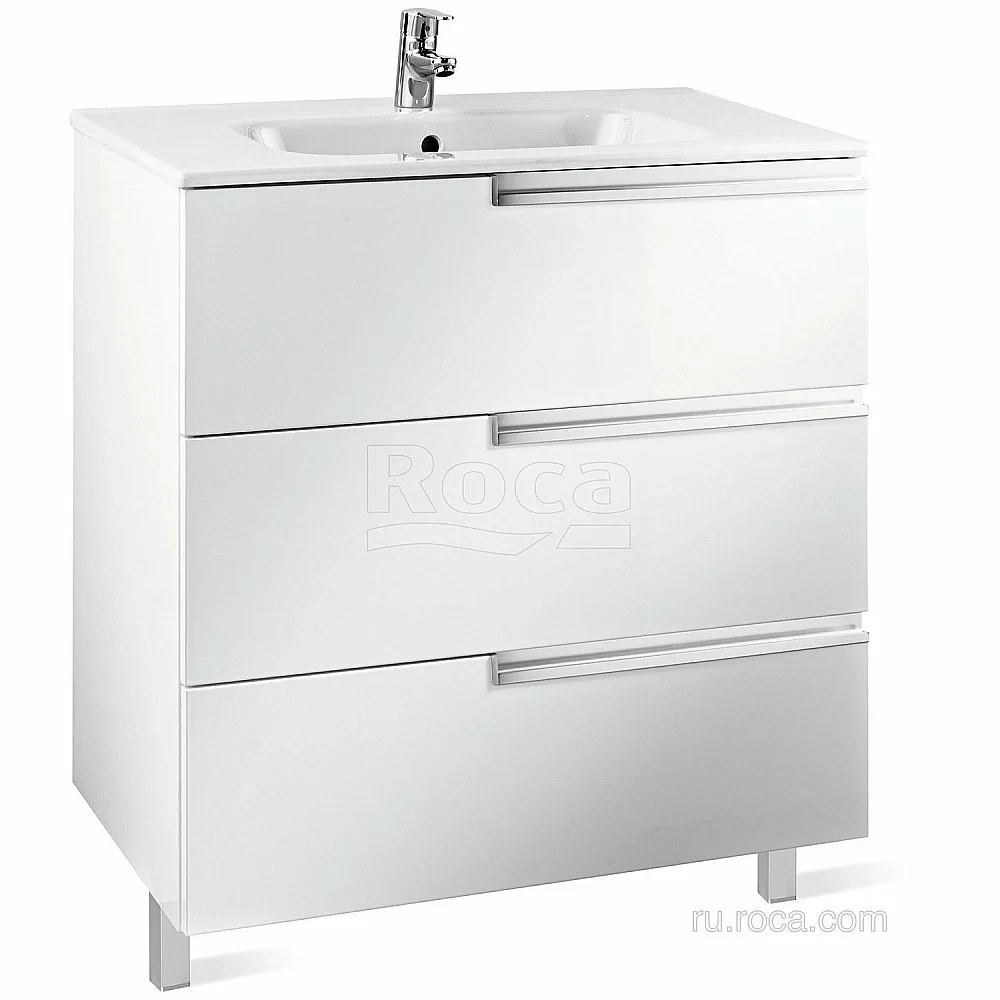 Тумба с раковиной Roca Victoria Nord Ice Edition ZRU9302835 80 белый глянец