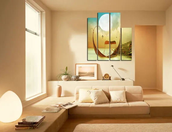 Модульная картина "Лодка"