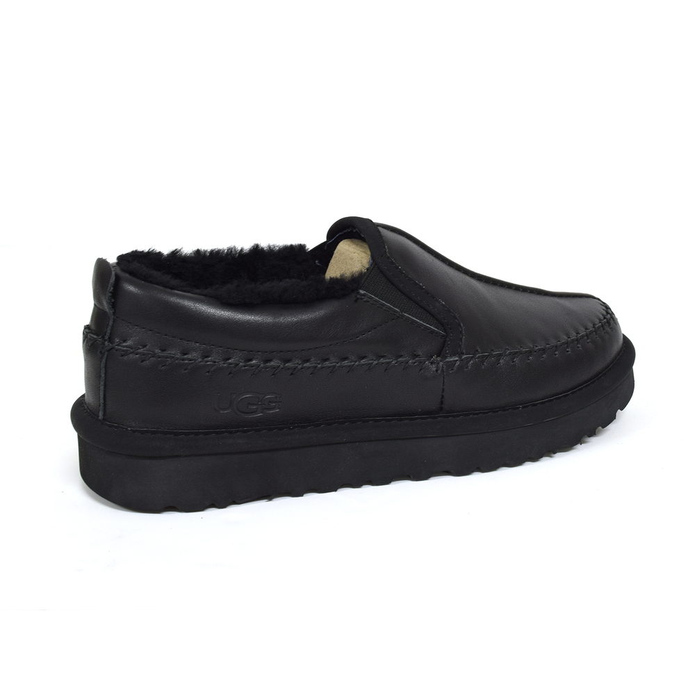 Ugg Men Stitch Slip - Leather Black