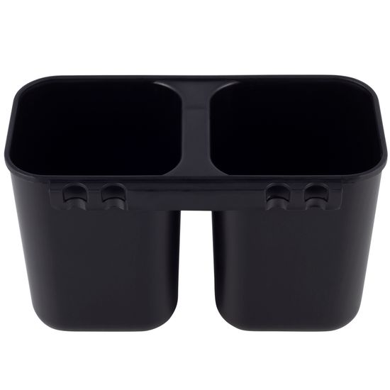 Сушилка для посуды Kamille KM-0755 из алюминия с поддоном (41,5х13,5х28 см) черная