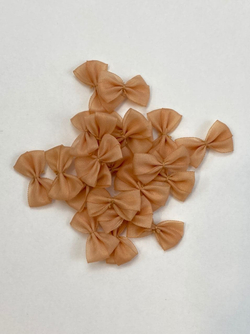 Бантик бежевый 2,1 см