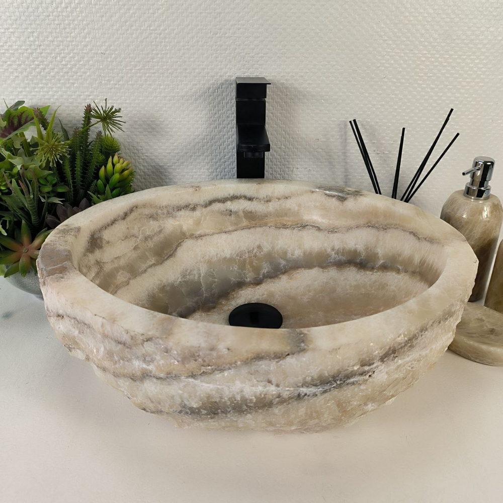 Раковина из оникса Erozy White EO-64798 47*40*15 0156