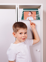 Кармашки для детского сада на липучке. Экскаватор