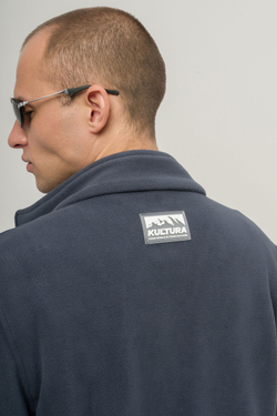 Толстовка KUL'TURA "ZIP FLEECE" Темно-серый
