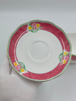 Чайная пара с розовой каймой Givenchy by Yamaka