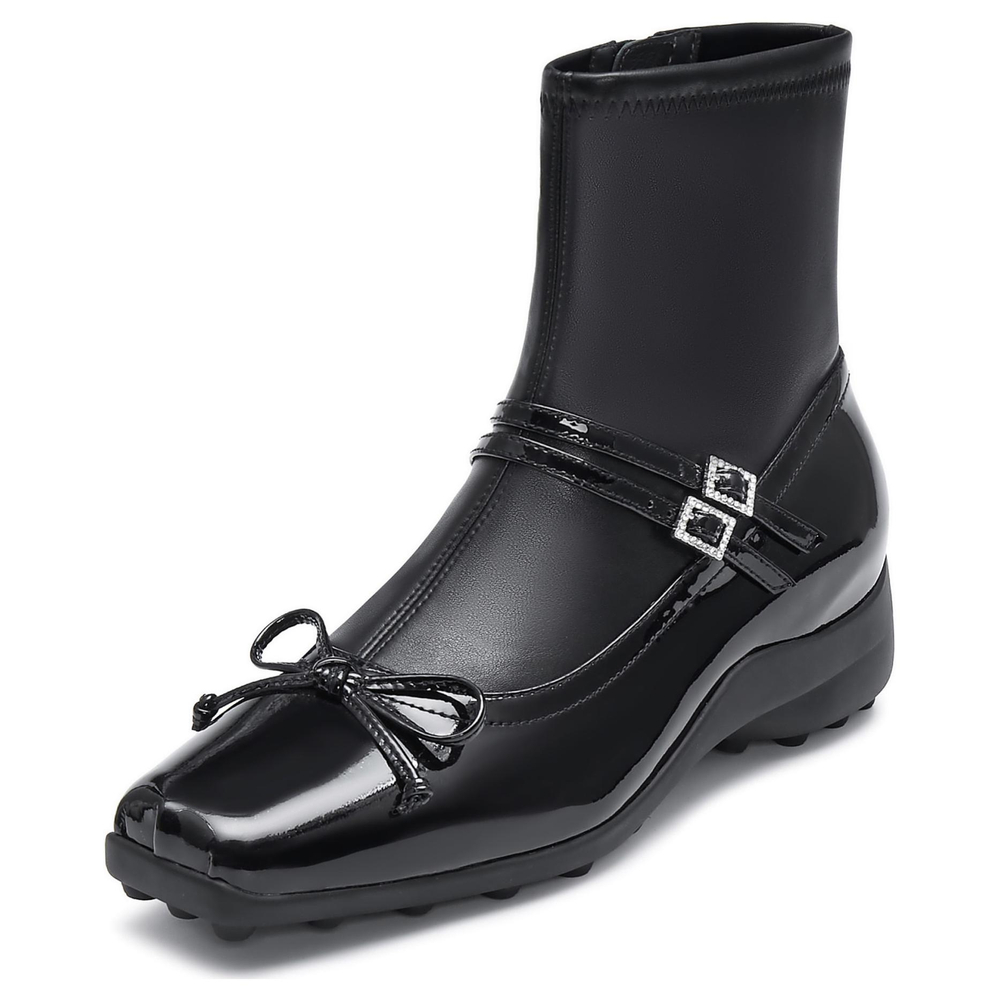 Staccato A Touch Of Naughty Cow Leather Ankle Boots 3.5cm Women"s