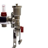 Коллекторная группа 1" евроконус 3/4" на 9 выходов с расходомерами Altstream