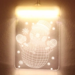 Гирлянда для дома БАХРОМА ш2,0м* в90/70см 36 ламп LED «3D Новый год»,8 реж., с пультом Д/У, IP-20, Теплый белый (USB)