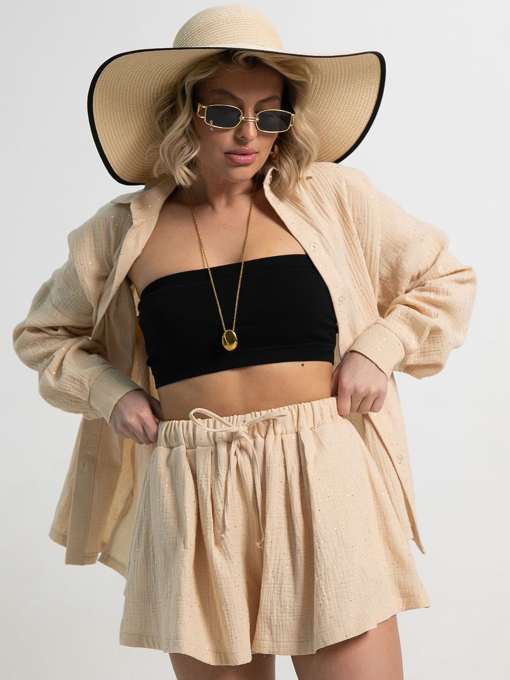 Костюм хлопковый Илария (бежевый) К15344-1М LT Collection