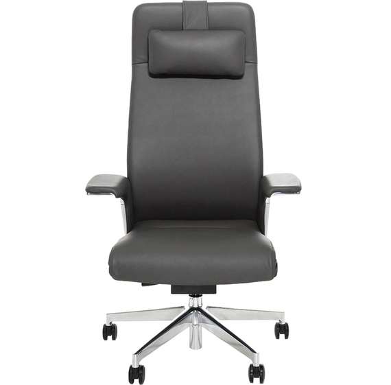 Эргономичное кресло Match HB, графитовая кожа | Bartoli Design