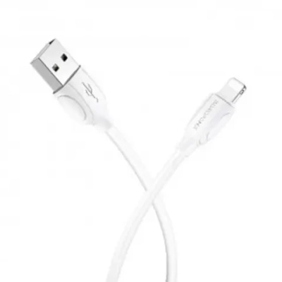 Кабель Borofone BX19 USB-Lightning 2.4А 1м PVC White