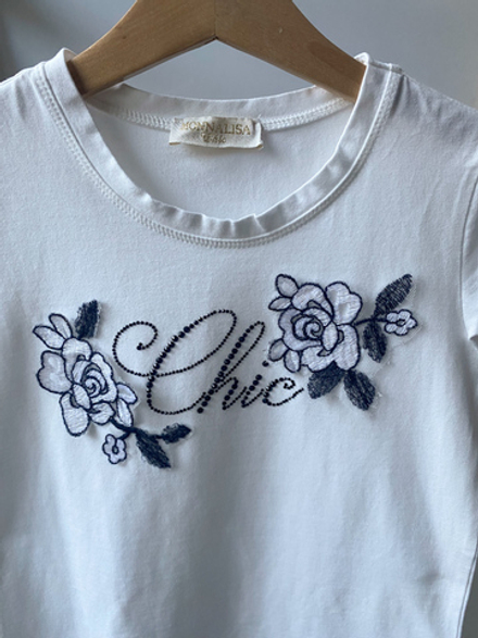 Хлопковая футболка Monnalisa, 122