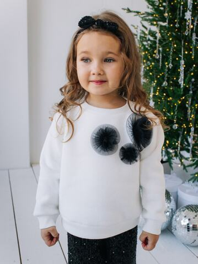 Свитшот для девочек, Белый