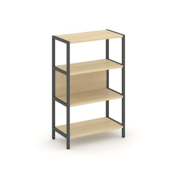 Shelf System Односекционный стеллаж трехярусный SN.STM-311 Акация Лорка/Металл Антрацит 810*400*1246