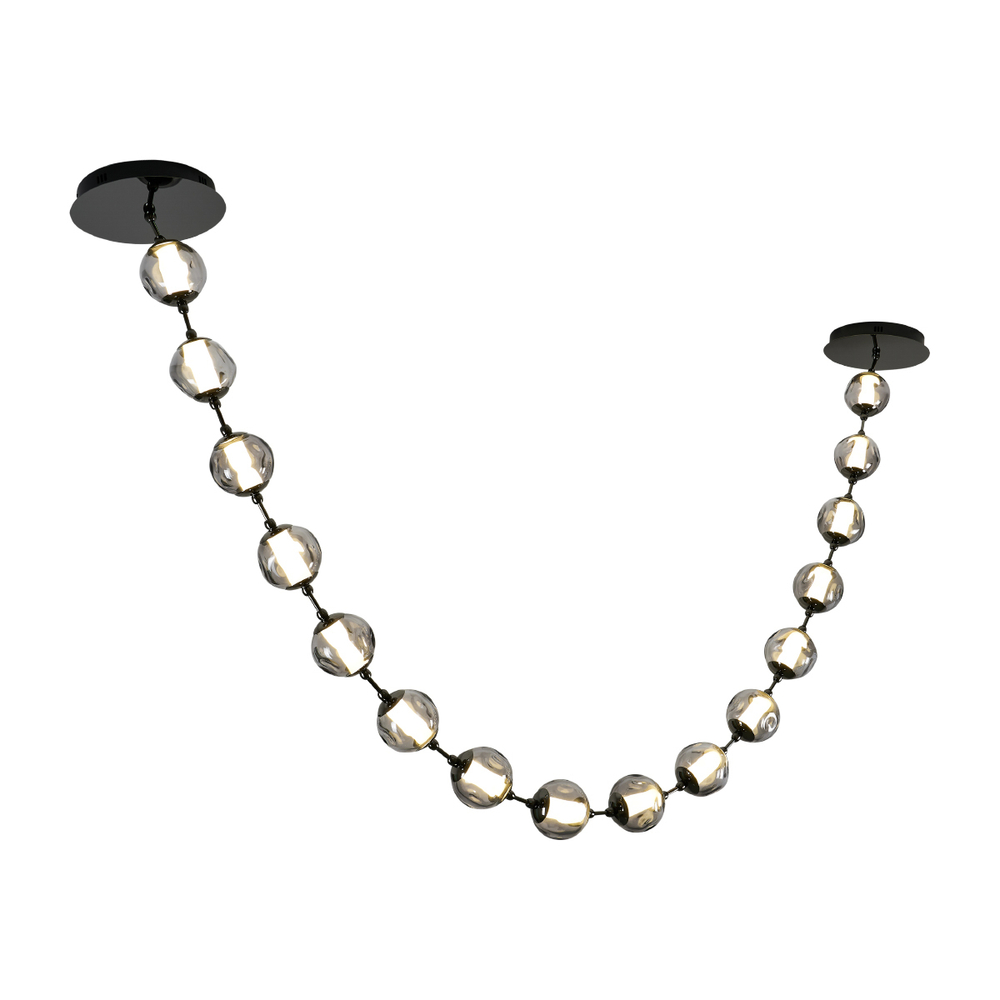 Подвесной светильник OD2437A-16 pearl black/smoke