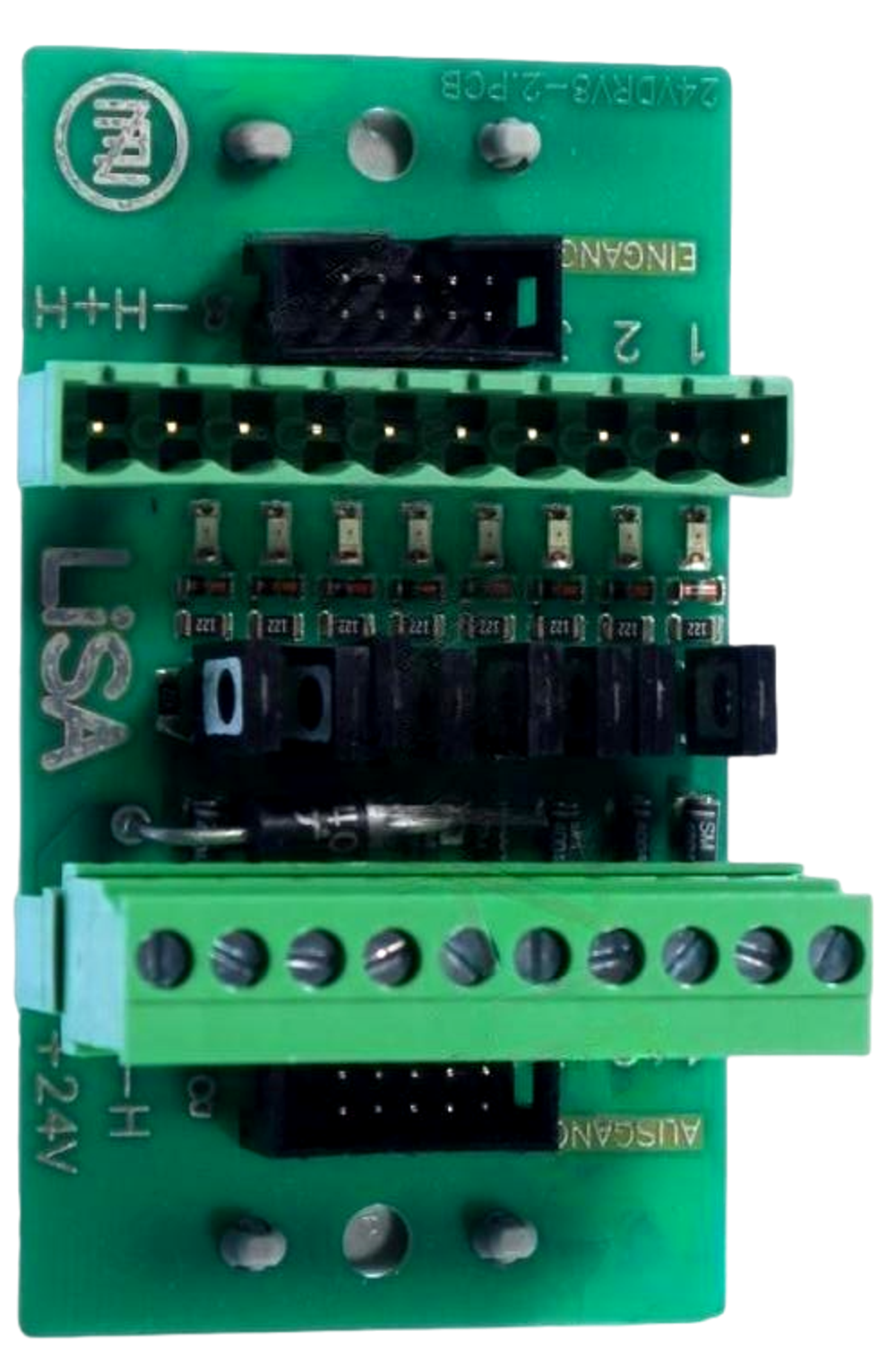 Плата 24VDRV8 (LISA) реверсирования сигнала, 8 выходов, макс. 30В/1А, позитивное переключение KLEEMANN.