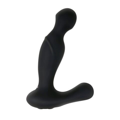 Черный вибростимулятор простаты Adam s Rotating P-spot Massager - 14,2 см. (Цвет: черный)