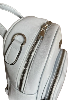 Рюкзак- сумка экокожа голубая QOZA женская