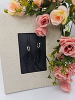 Серьги из натуральных камней "стиль Кучинелли", ручная работа, гипоаллергеновый материал