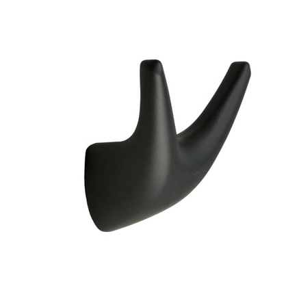 Крючок мебельный CAPPIO GOAT, двухрожковый, цвет черный