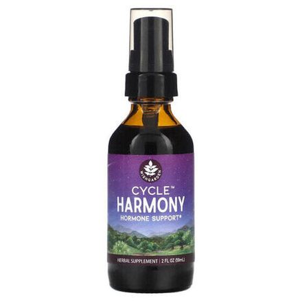 Растительные экстракты и настойки WishGarden Herbs, Cycle Harmony, добавка для поддержки гормонального фона, 59 мл (2 жидк. унции)