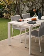 Culip Алюминиевый уличный стол с порошковым покрытием белого цвета 180 x 90 см