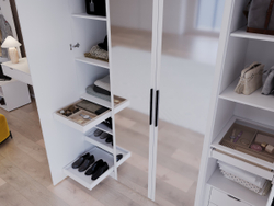 Антресоль на шкаф Даллас, белая 80-701.1