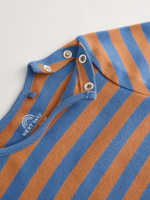 Джинсовый комбинезон и боди в комплекте для малышей Next N22-275, Синий, Оранжевый